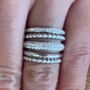 Swarovski silver ring